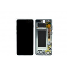 LCD+Touch screen Samsung G975F S10 Plus baltas (white) originalas